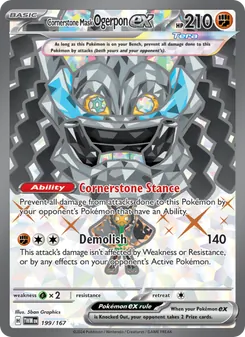 Cornerstone Mask Ogerpon ex (Twilight Masquerade 199)