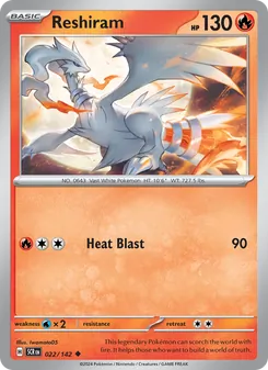 Reshiram (Stellar Crown 22)