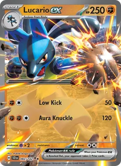 Lucario ex (Stellar Crown 82)