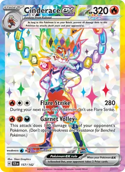 Cinderace ex (Stellar Crown 157)