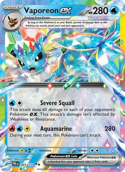Vaporeon ex (Prismatic Evolutions 23)