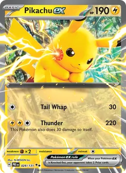 Pikachu ex (Prismatic Evolutions 28)