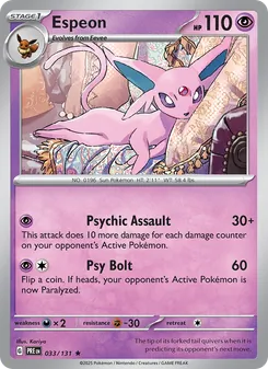 Espeon (Prismatic Evolutions 33)
