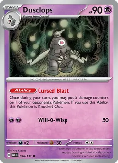 Dusclops (Prismatic Evolutions 36)
