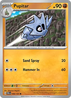 Pupitar (Prismatic Evolutions 48)