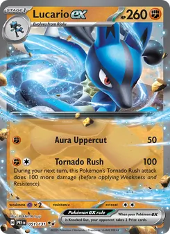 Lucario ex (Prismatic Evolutions 51)