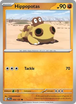 Hippopotas (Prismatic Evolutions 52)
