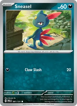 Sneasel (Prismatic Evolutions 61)