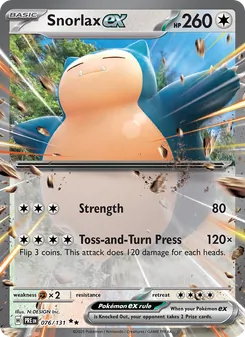 Snorlax ex (Prismatic Evolutions 76)