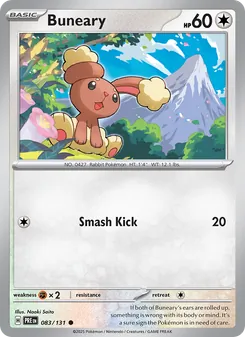 Buneary (Prismatic Evolutions 83)