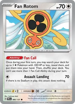 Fan Rotom (Prismatic Evolutions 85)