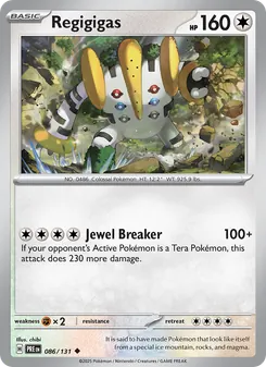Regigigas (Prismatic Evolutions 86)