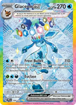 Glaceon ex (Prismatic Evolutions 150)