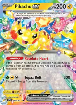 Pikachu ex (Surging Sparks 57)