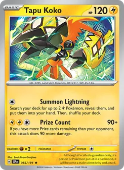 Tapu Koko (Surging Sparks 65)