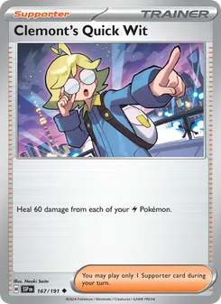 Clemont's Quick Wit (Surging Sparks 167)