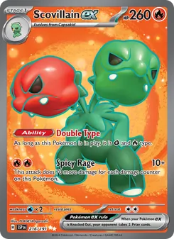 Scovillain ex (Surging Sparks 216)