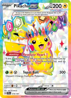 Pikachu ex (Surging Sparks 219)