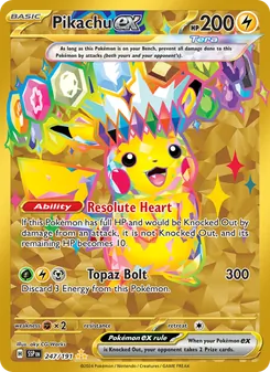 Pikachu ex (Surging Sparks 247)