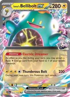 Iono's Bellibolt ex (Journey Together 53)