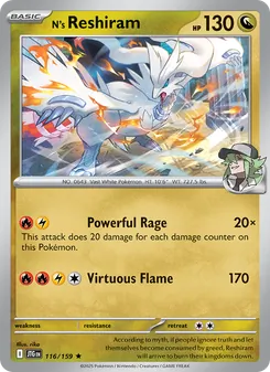 N's Reshiram (Journey Together 116)