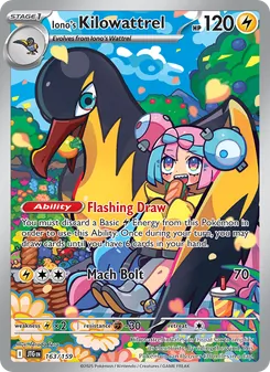 Iono's Kilowattrel (Journey Together 163)