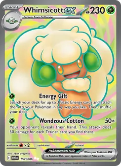 Whimsicott ex (White Flare 157)