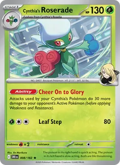 Cynthia's Roserade (Destined Rivals 8)