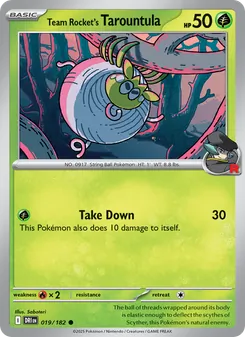 Team Rocket's Tarountula (Destined Rivals 19)