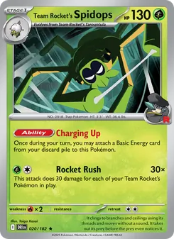 Team Rocket's Spidops (Destined Rivals 20)