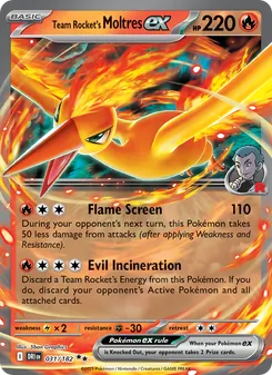 Team Rocket's Moltres ex (Destined Rivals 31)