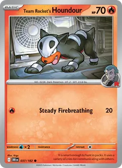 Team Rocket's Houndour (Destined Rivals 37)