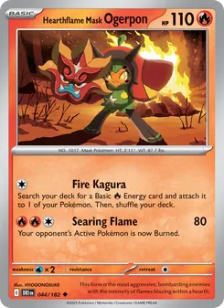 Hearthflame Mask Ogerpon (Destined Rivals 44)