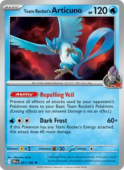 Team Rocket's Articuno (Destined Rivals 51)