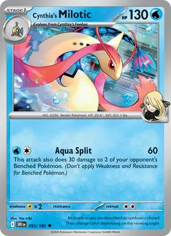 Cynthia's Milotic (Destined Rivals 53)