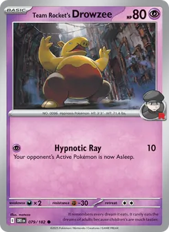 Team Rocket's Drowzee (Destined Rivals 79)