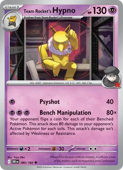 Team Rocket's Hypno (Destined Rivals 80)
