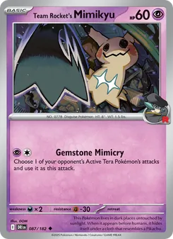 Team Rocket's Mimikyu (Destined Rivals 87)