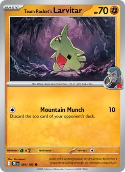 Team Rocket's Larvitar (Destined Rivals 94)