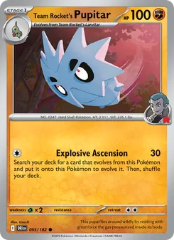 Team Rocket's Pupitar (Destined Rivals 95)