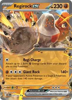 Regirock ex (Destined Rivals 101)