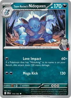 Team Rocket's Nidoqueen (Destined Rivals 116)