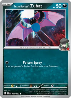 Team Rocket's Zubat (Destined Rivals 120)