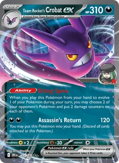 Team Rocket's Crobat ex (Destined Rivals 122)