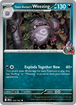 Team Rocket's Weezing (Destined Rivals 126)