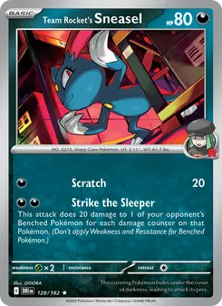 Team Rocket's Sneasel (Destined Rivals 128)