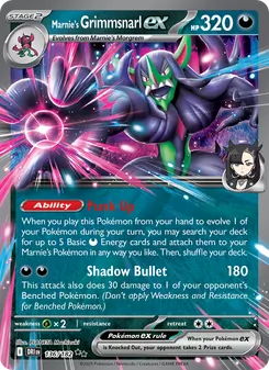 Marnie's Grimmsnarl ex (Destined Rivals 136)