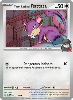 Team Rocket's Rattata (Destined Rivals 147)