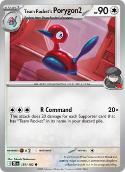 Team Rocket's Porygon2 (Destined Rivals 154)