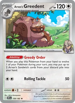Arven's Greedent (Destined Rivals 159)